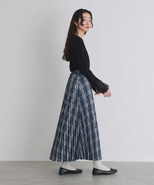 somari imagination(ソマリ イマジネーション)の「『チェック柄プリーツスカート』(スカート・レディース・ボルドー/ブルー・1/2)」の8枚目の写真