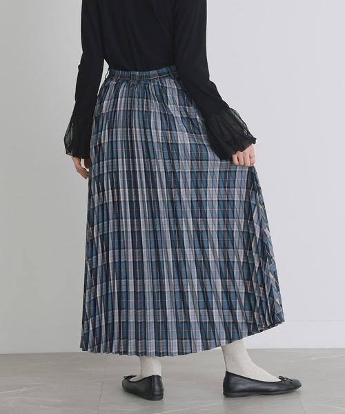 somari imagination(ソマリ イマジネーション)の「『チェック柄プリーツスカート』(スカート・レディース・ボルドー/ブルー・1/2)」の6枚目の写真