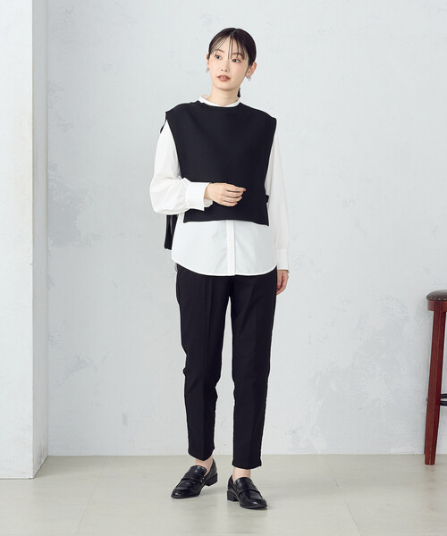 セール】【セットアイテム】 ニットベスト＋シャツ（長袖）（ベスト  