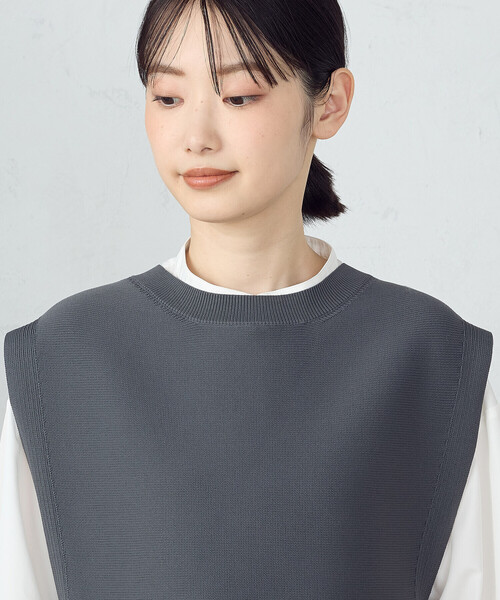 セール】【セットアイテム】 ニットベスト＋シャツ（長袖）（ベスト  