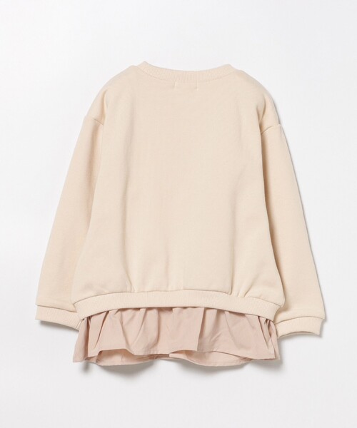 BEAMS mini（ビームスミニ）の「ネコ刺繍 レイヤード プルオーバー 2024FW（90～150cm）（スウェット・キッズ・ホワイト系その他5/ミント・90/110/120/130/140/150/100）」の9枚目の写真