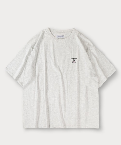 SlashDate(スラッシュデイト)の「イヌネコプリント 半袖Tシャツ アニマルプリント オーバーサイズ バックプリント(Tシャツ/カットソー・メンズ・ブラック/アッシュグレー/ブラック系その他/ホワイト/ホワイト系その他/ライトグレー・M/L)」の9枚目の写真