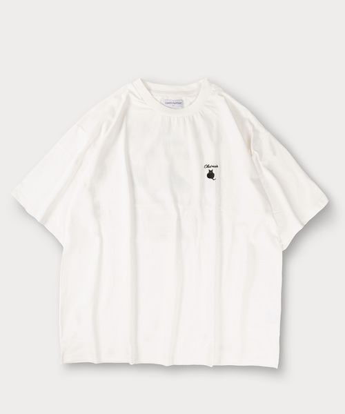 SlashDate(スラッシュデイト)の「イヌネコプリント 半袖Tシャツ アニマルプリント オーバーサイズ バックプリント(Tシャツ/カットソー・メンズ・ブラック/アッシュグレー/ブラック系その他/ホワイト/ホワイト系その他/ライトグレー・M/L)」の17枚目の写真