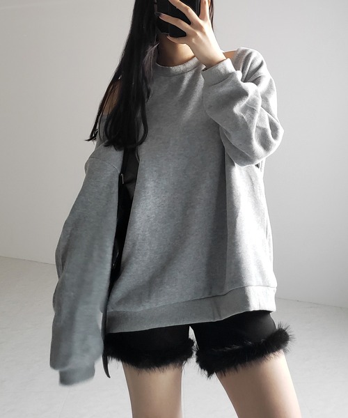 me+em select(ミームセレクト)の「【 4size 】ヘムフェザーバイカーショートパンツ / hem feather biker short pants(その他パンツ・レディース・ブラック・SMALL/MEDIUM/LARGE/X-SMALL)」の11枚目の写真