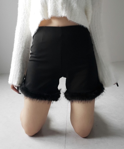 me+em select(ミームセレクト)の「【 4size 】ヘムフェザーバイカーショートパンツ / hem feather biker short pants(その他パンツ・レディース・ブラック・SMALL/MEDIUM/LARGE/X-SMALL)」の20枚目の写真
