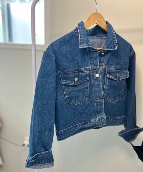 ipugo(イプゴ)の「ipugo/イプゴ オーバーサイズ デニムジャケット(デニムジャケット・レディース・ブラック/ブルー・FREE)」の16枚目の写真