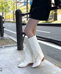 Fabby fabby | ポインテッドロングカバーブーツ(ブーツ)