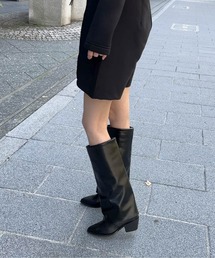 Fabby fabby | ポインテッドロングカバーブーツ(ブーツ)