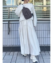 eco 撥水ギャザーミニショルダーバッグ