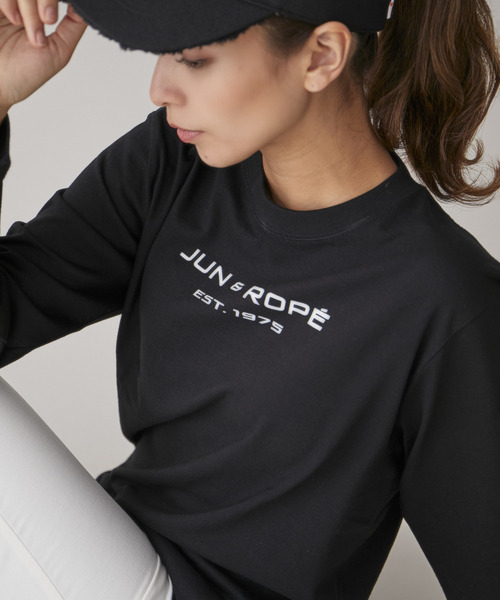 【セール】【WEB限定】【ユニセックス】ローププリントロングスリーブTシャツ(Tシャツ/カットソー)|JUN&ROPE\'(ジュンアンドロペ)