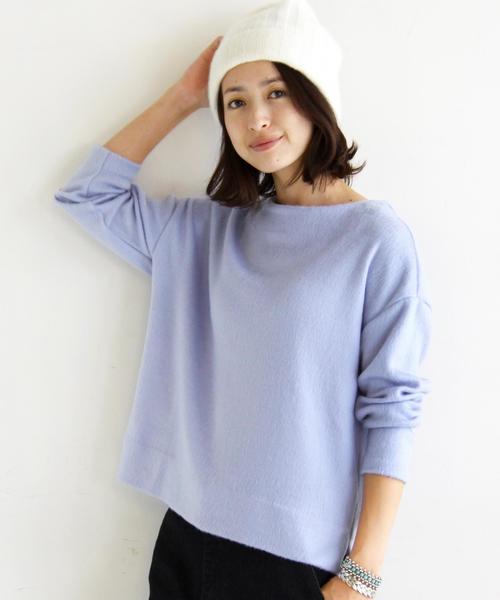 BEAUTY&YOUTH UNITED ARROWS（ビューティーアンドユースユナイテッドアローズ）の「BY∵ ビーバーワイド9分袖カットソー◆（Tシャツ/カットソー・レディース・ライトグレー/ナチュラル/オリーブ/ライラック/ネイビー・FREE）」の5枚目の写真