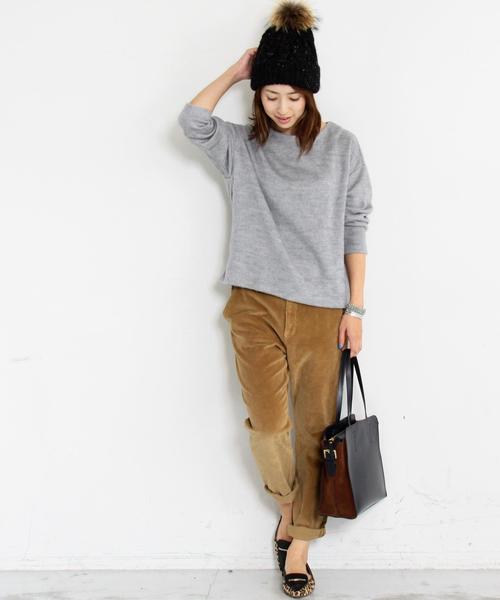 BEAUTY&YOUTH UNITED ARROWS（ビューティーアンドユースユナイテッドアローズ）の「BY∵ ビーバーワイド9分袖カットソー◆（Tシャツ/カットソー・レディース・ライトグレー/ナチュラル/オリーブ/ライラック/ネイビー・FREE）」の6枚目の写真