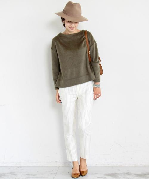 BEAUTY&YOUTH UNITED ARROWS（ビューティーアンドユースユナイテッドアローズ）の「BY∵ ビーバーワイド9分袖カットソー◆（Tシャツ/カットソー・レディース・ライトグレー/ナチュラル/オリーブ/ライラック/ネイビー・FREE）」の8枚目の写真