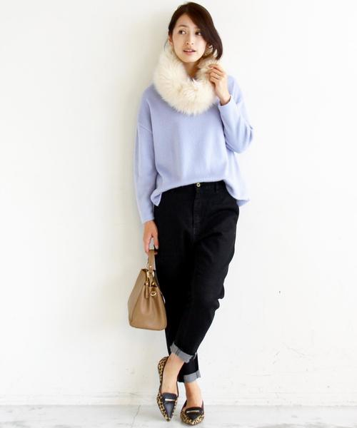 BEAUTY&YOUTH UNITED ARROWS（ビューティーアンドユースユナイテッドアローズ）の「BY∵ ビーバーワイド9分袖カットソー◆（Tシャツ/カットソー・レディース・ライトグレー/ナチュラル/オリーブ/ライラック/ネイビー・FREE）」の9枚目の写真