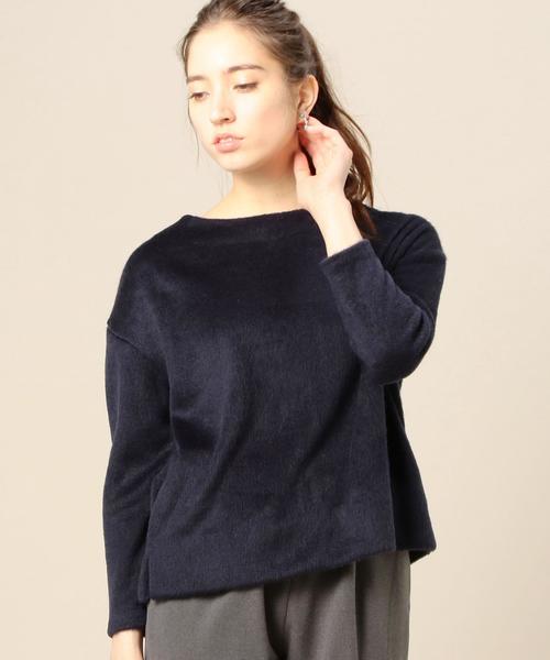 BEAUTY&YOUTH UNITED ARROWS（ビューティーアンドユースユナイテッドアローズ）の「BY∵ ビーバーワイド9分袖カットソー◆（Tシャツ/カットソー・レディース・ライトグレー/ナチュラル/オリーブ/ライラック/ネイビー・FREE）」の21枚目の写真