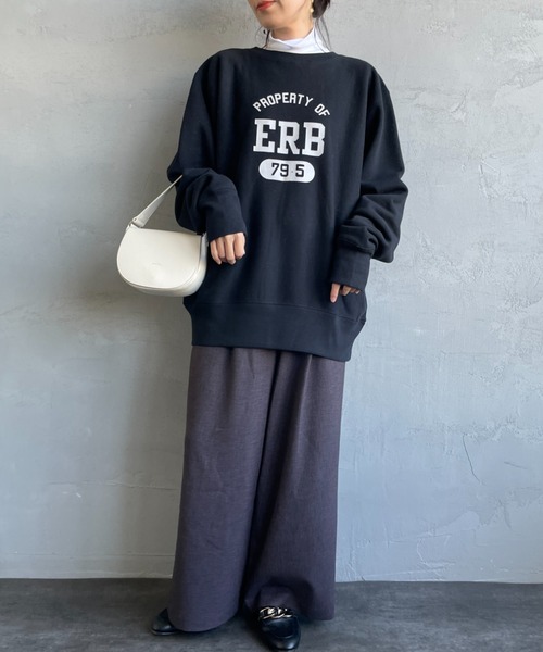 HANES（ヘインズ）の「[HANES/ヘインズ] ソフトフィット タートルネックTシャツ（Tシャツ/カットソー・レディース・ブラック/ホワイト・F）」の11枚目の写真