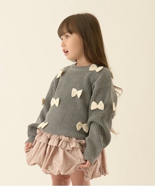 Lycee mine（リセマイン）の「リボン付きセーター（ニット/セーター