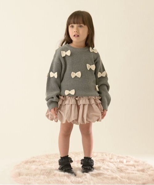 Lycee mine（リセマイン）の「リボン付きセーター（ニット/セーター