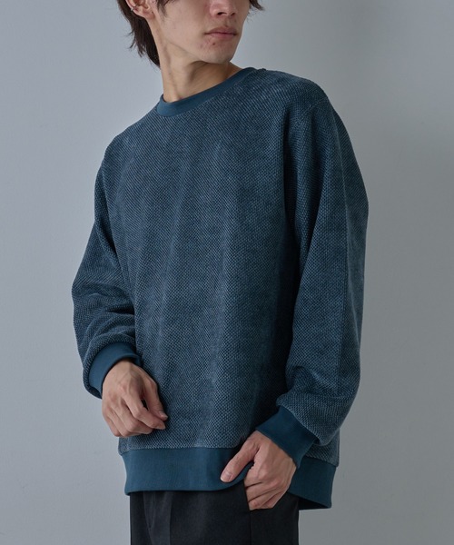 COLONY 2139（コロニートゥーワンスリーナイン）の「カノコモールプルオーバー（Tシャツ/カットソー・メンズ・ブルー/グレー/ブラック・LARGE/MEDIUM）」の4枚目の写真