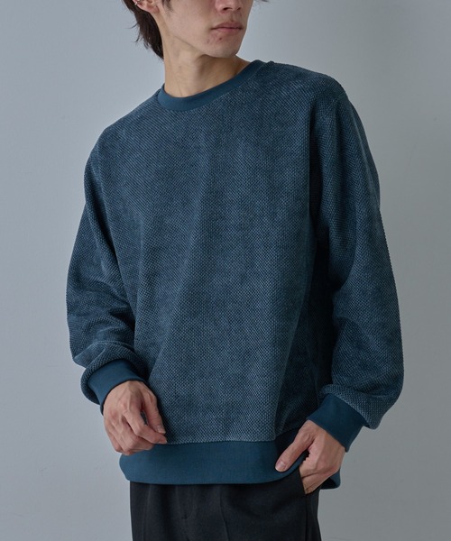 COLONY 2139（コロニートゥーワンスリーナイン）の「カノコモールプルオーバー（Tシャツ/カットソー・メンズ・ブルー/グレー/ブラック・LARGE/MEDIUM）」の7枚目の写真