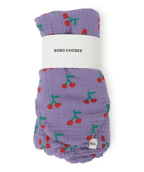 BOBO CHOSES(ボボショーズ)の「BOBO CHOSES:MUSLIN BIB SET(おくるみ・キッズ・ベージュ/ライトパープル・ONE SIZE)」の1枚目の写真
