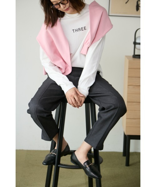 Miss Arrivo(ミスアリーヴォ)の「アンクルテーパードパンツ(その他パンツ・レディース・ブラック/チャコールグレー/ネイビー・MEDIUM/LARGE)」の6枚目の写真