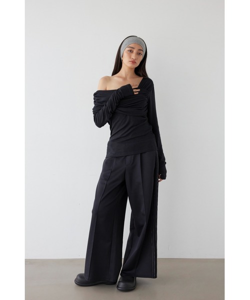 ALEXIA STAM パンツ Side Stitch Wide Pants /サイドステッチ