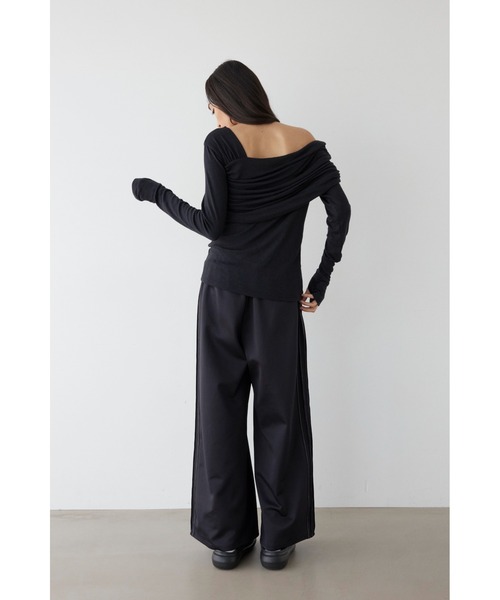 ALEXIA STAM(アリシアスタン)の「Side Stitch Wide Pants /サイドステッチジャージパンツ(その他パンツ・レディース・ブラック/ネイビー/レッド・M/S)」の17枚目の写真