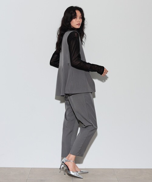 GALLEST（ギャレスト）の「◆イージーテーパードパンツ（その他パンツ・レディース・ダークグレー/ブラック/ブラウン系/ライトベージュ/ピンク系・34/36/38/40）」の19枚目の写真