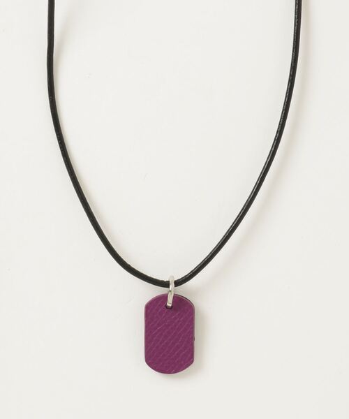 FUNALIVE（ファンアライブ）の「プラスレザー　ドッグタグネックレス　リバーシブル（ネックレス・メンズ・ブラック系2/ブラック系4/ブルー系2/ブラック系5/ブラック系1/ブラック系3/ブルー系3/オレンジ系/ブラック系/ブルー系/ブルー系1/オレンジ系1/オレンジ系2/オレンジ系3・FREE）」の17枚目の写真