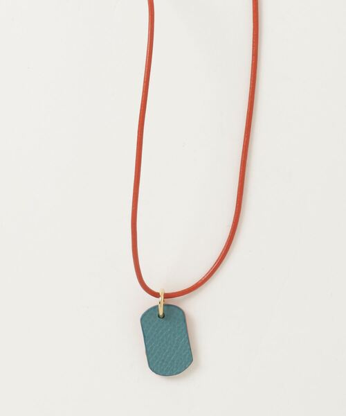 FUNALIVE（ファンアライブ）の「プラスレザー　ドッグタグネックレス　リバーシブル（ネックレス・メンズ・ブラック系2/ブラック系4/ブルー系2/ブラック系5/ブラック系1/ブラック系3/ブルー系3/オレンジ系/ブラック系/ブルー系/ブルー系1/オレンジ系1/オレンジ系2/オレンジ系3・FREE）」の21枚目の写真