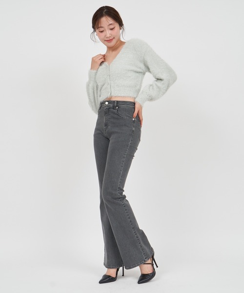 ROYAL PARTY（ロイヤルパーティー）の「2wayラメシャギーニットカーディガン（カーディガン/ボレロ・レディース・ブラック/ライトグレー/ピンク・FREE）」の16枚目の写真