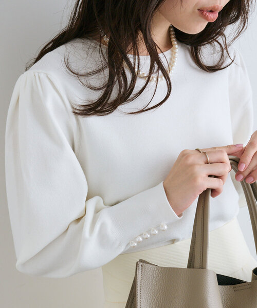 La boutique BonBon - 【お上品好感度UP】パワショル総針ニット/ラブティックボンボン La boutique BonBon（ラブティックボンボン）の「【お上品好感度