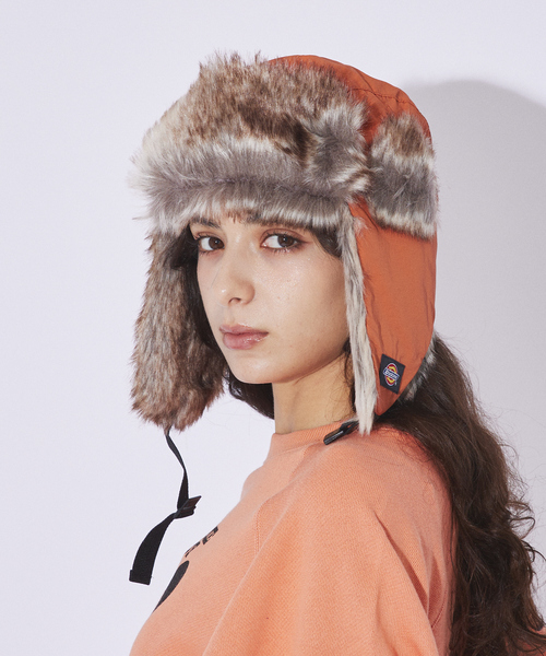 Dickies(ディッキーズ)の「【DICKIES/ディッキーズ】EX FLIGHT CAP/フライトキャップ(キャップ・メンズ・カーキ/ブラック/ベージュ/ダークオレンジ・フリー)」の16枚目の写真