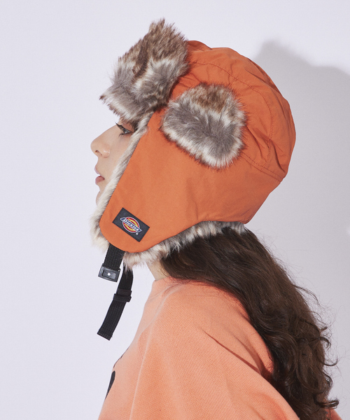 Dickies(ディッキーズ)の「【DICKIES/ディッキーズ】EX FLIGHT CAP/フライトキャップ(キャップ・メンズ・カーキ/ブラック/ベージュ/ダークオレンジ・フリー)」の17枚目の写真