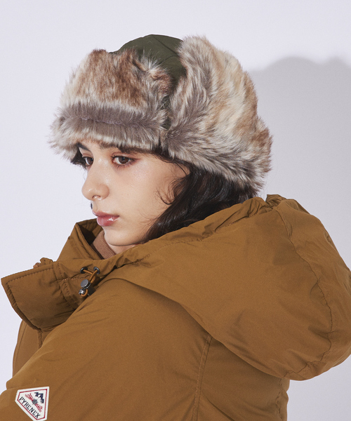 Dickies(ディッキーズ)の「【DICKIES/ディッキーズ】EX FLIGHT CAP/フライトキャップ(キャップ・メンズ・カーキ/ブラック/ベージュ/ダークオレンジ・フリー)」の21枚目の写真