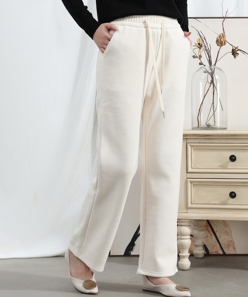 aimoha(アイモハ)の「【Aimoha】冬用巾着ストレッチストレートパンツ(その他パンツ・レディース・ベージュ/ブラック/グレー・MEDIUM/X-LARGE/LARGE)」の3枚目の写真