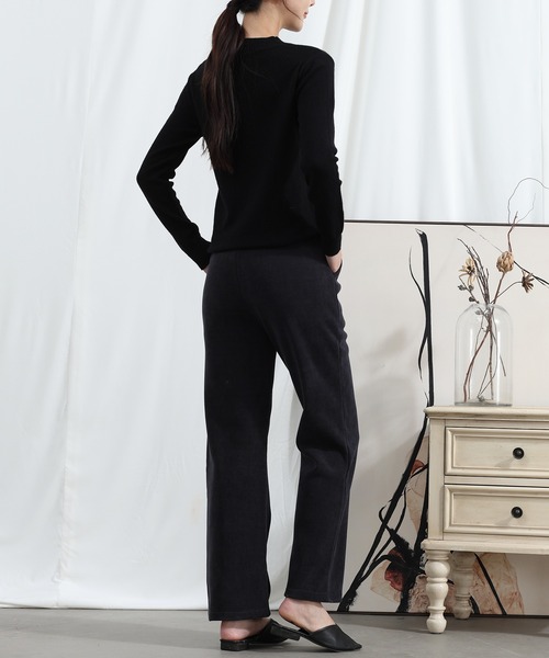 aimoha(アイモハ)の「【Aimoha】冬用巾着ストレッチストレートパンツ(その他パンツ・レディース・ベージュ/ブラック/グレー・MEDIUM/X-LARGE/LARGE)」の13枚目の写真