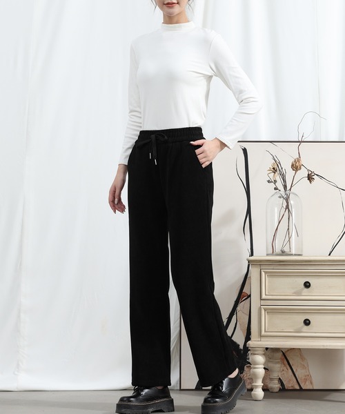 aimoha(アイモハ)の「【Aimoha】冬用巾着ストレッチストレートパンツ(その他パンツ・レディース・ベージュ/ブラック/グレー・MEDIUM/X-LARGE/LARGE)」の8枚目の写真