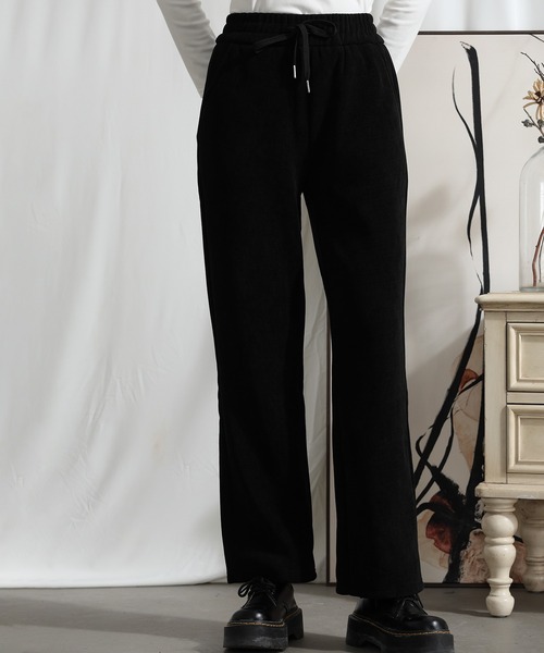 aimoha(アイモハ)の「【Aimoha】冬用巾着ストレッチストレートパンツ(その他パンツ・レディース・ベージュ/ブラック/グレー・MEDIUM/X-LARGE/LARGE)」の4枚目の写真