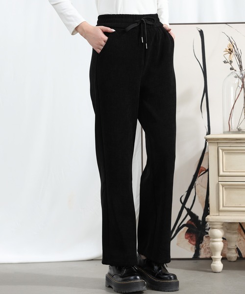 aimoha(アイモハ)の「【Aimoha】冬用巾着ストレッチストレートパンツ(その他パンツ・レディース・ベージュ/ブラック/グレー・MEDIUM/X-LARGE/LARGE)」の7枚目の写真