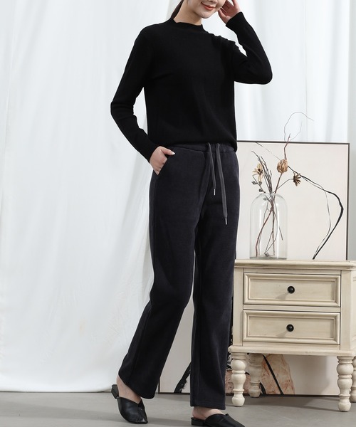 aimoha(アイモハ)の「【Aimoha】冬用巾着ストレッチストレートパンツ(その他パンツ・レディース・ベージュ/ブラック/グレー・MEDIUM/X-LARGE/LARGE)」の14枚目の写真