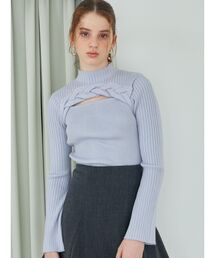 MERCURYDUO | ビッグケーブルニット(ニット/セーター)