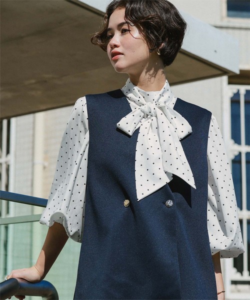 セール】リボンボウタイブラウス（シャツ/ブラウス）｜titivate