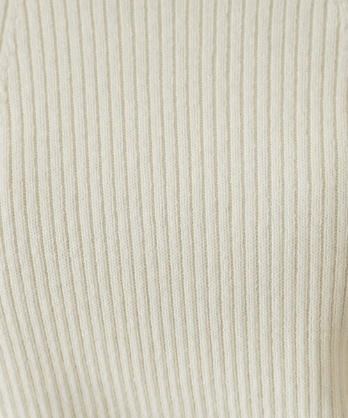 OPAQUE.CLIP（オペークドットクリップ）の「◆ハイネックリブニット／FILIVIVI・フィルビビ【洗濯機洗い可】（ニット/セーター・レディース・ブラック/ホワイト系5/オフホワイト/ベージュ・42/38/36/40）」の10枚目の写真