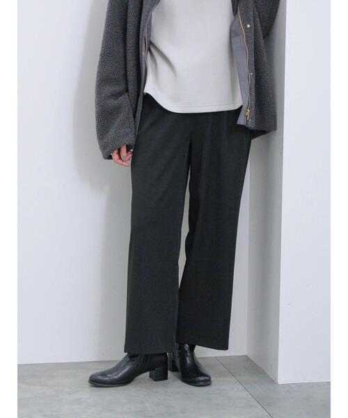 Samansa Mos2 blue（サマンサモスモスブルー）の「◎ワイドスラックスパンツ（その他パンツ・レディース・グレー/ブラック/キナリ・F）」の3枚目の写真