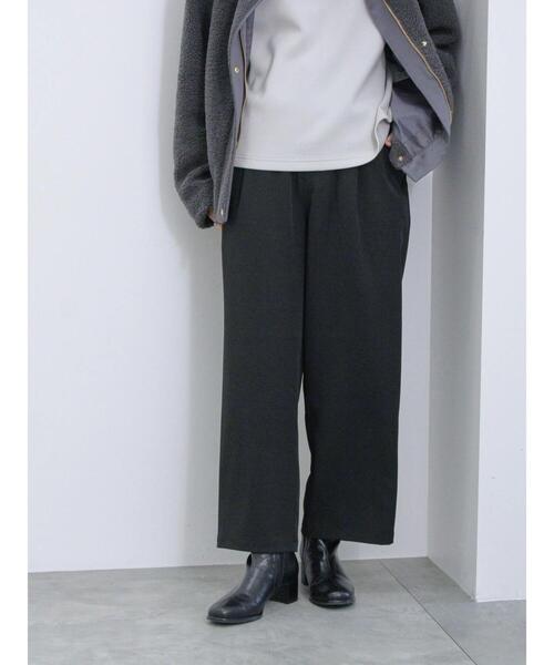 Samansa Mos2 blue（サマンサモスモスブルー）の「◎ワイドスラックスパンツ（その他パンツ・レディース・グレー/ブラック/キナリ・F）」の10枚目の写真