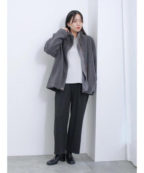 Samansa Mos2 blue（サマンサモスモスブルー）の「◎ワイドスラックスパンツ（その他パンツ・レディース・グレー/ブラック/キナリ・F）」の13枚目の写真