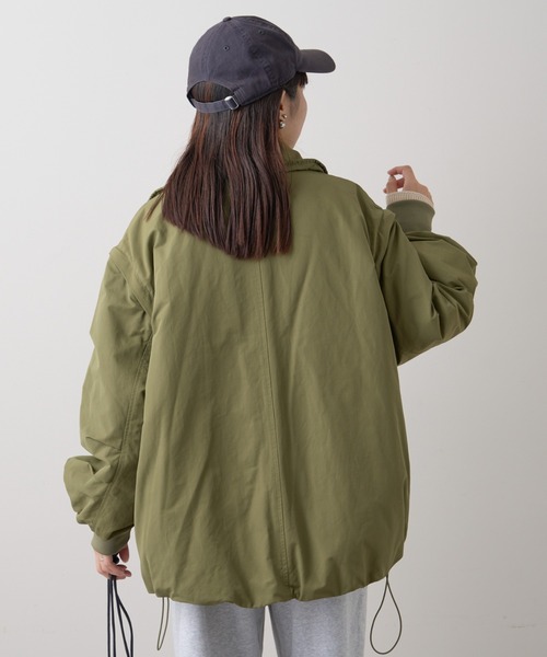 軽くて暖かい/マルチウェイ】BIGポケットスタンドワークアウター