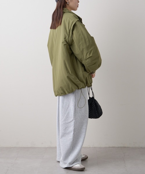 軽くて暖かい/マルチウェイ】BIGポケットスタンドワークアウター